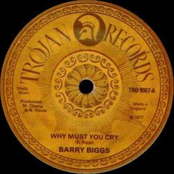 Barry Biggs Why Must You Cry Vinyl 7" USED