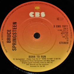 Bruce Springsteen Born To Run Vinyl 7" USED