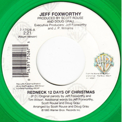 Jeff Foxworthy Redneck 12 Days Of Christmas / 'Twas The Night After Christmas Vinyl 7" USED