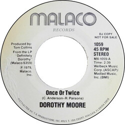 Dorothy Moore Once Or Twice USED VINYL 7INCH 45 RPM PROMO