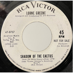 Lorne Greene Shadow Of The Cactus / Five Card Stud Vinyl 7" USED