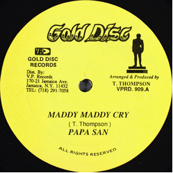 Papa San Maddy Maddy Cry Vinyl 12" USED