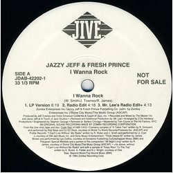 DJ Jazzy Jeff & The Fresh Prince I Wanna Rock Vinyl 12" USED