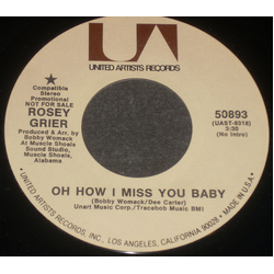 Roosevelt Grier Oh How I Miss You Baby / Bring Back The Time Vinyl 7" USED