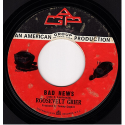 Roosevelt Grier Bad News / Ring Around The World Vinyl 7" USED
