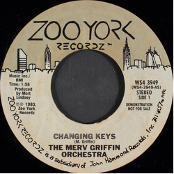 The Merv Griffin Orchestra Changing Keys Vinyl 7" USED