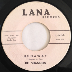 Del Shannon Runaway / Jody Vinyl 7" USED