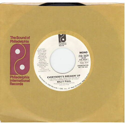 Billy Paul Everybody's Breakin' Up USED VINYL 7INCH 45 RPM PROMO STEREO MONO