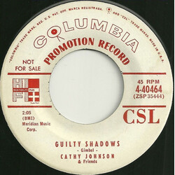 Cathy Johnson & Friends Rockin' And Yodelin' / Guilty Shadows USED VINYL 7INCH 45 RPM PROMO