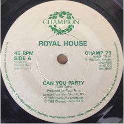 Royal House Can You Party Vinyl 7" USED