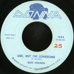 Ron Holden Gee, But I'm Lonesome Vinyl 7" USED