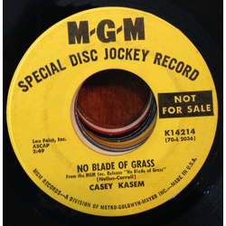Casey Kasem No Blade Of Grass Vinyl 7" USED