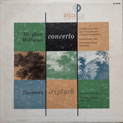 Ralph Vaughan Williams / Alexandre Tansman / The Zimbler Sinfonietta / Joseph Fuchs Concerto / Triptych Vinyl LP USED