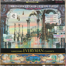 André Gertler / Zürcher Kammerorchester / Edmond De Stoutz Violin Concertos Of Giuseppe Tartini (1692-1770) Volume 1 Vinyl LP USED