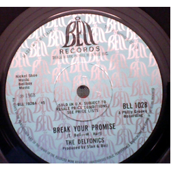 The Delfonics Break Your Promise Vinyl 7" USED