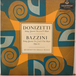 Gaetano Donizetti / Antonio Bazzini / Quartetto della Scala String Quartet No. 9 In D Minor / String Quartet No. 3 In E Flat Major Opus 76 Vinyl LP US