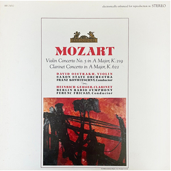 Wolfgang Amadeus Mozart Violin Concerto No.5 In A Major, K219 - Clarinet Concerto In A Major K622 Vinyl LP USED