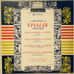 Antonio Vivaldi / Chamber Orchestra of the Vienna State Opera A Bouquet Of Vivaldi Concerti Vinyl LP USED