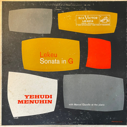 Guillaume Lekeu / Yehudi Menuhin / Marcel Gazelle Sonata In G Vinyl LP USED
