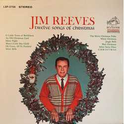 Jim Reeves Twelve Songs Of Christmas Vinyl LP USED