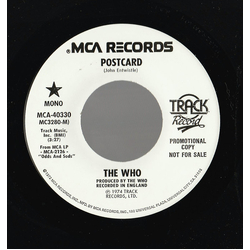 The Who Postcard Vinyl 7" USED