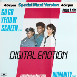 Digital Emotion Go Go Yellow Screen / Humanity Vinyl 12" USED