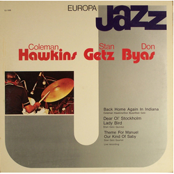 Coleman Hawkins / Stan Getz / Don Byas Coleman Hawkins Stan Getz Don Byas ‎ Vinyl LP USED