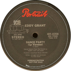 Eddy Grant Dance Party Vinyl 12" USED