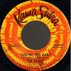 The Vacels You're My Baby (And Don't You Forget It) Vinyl 7" USED