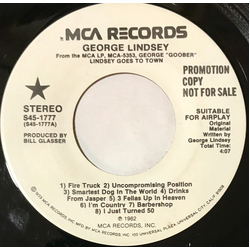 George Lindsey George "Goober" Lindsey Goes To Town Vinyl 7" USED