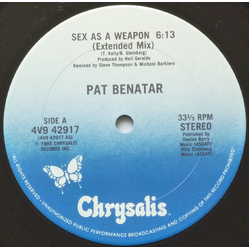 Pat Benatar Sex As A Weapon (Extended Mix) Vinyl 12" USED