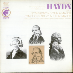 Joseph Haydn / Max Goberman / Orchester Der Wiener Staatsoper The Symphonies Of Haydn Vol. 8 / Symphony No. 21 In A Major / Symphony No. 22 In E-Flat 