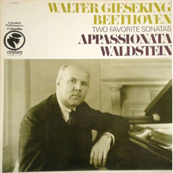 Walter Gieseking / Ludwig van Beethoven Two Favorite Sonatas: Appassionata / Waldstein Vinyl LP USED