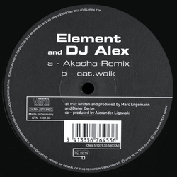 Element / DJ Alex (2) Akasha (Remix) / Cat.Walk Vinyl 12" USED