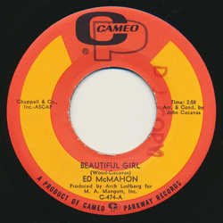 Ed McMahon Beautiful Girl Vinyl 7" USED