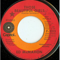 Ed McMahon Those Beautiful Girls Vinyl 7" USED