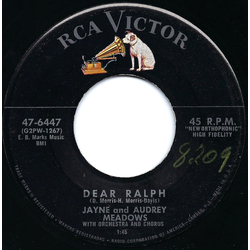 Jayne Meadows / Audrey Meadows Dear Ralph / Dungaree Dan And Chino Sue Vinyl 7" USED