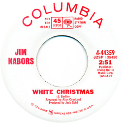 Jim Nabors White Christmas / In A Humble Place Vinyl 7" USED