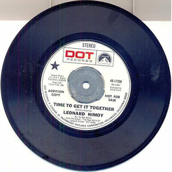 Leonard Nimoy Time To Get It Together / The Sun Will Rise Vinyl 7" USED