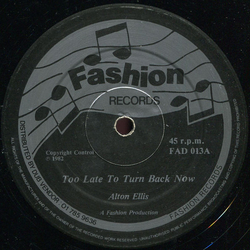 Alton Ellis Too Late To Turn Back Now Vinyl 12" USED