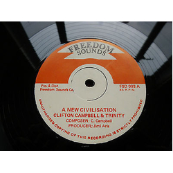Clifton Campbell / Trinity (4) A New Civilisation Vinyl 12" USED