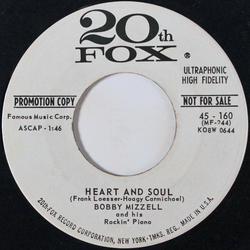 Bobby Mizzell / Lee Wayne Heart And Soul / Same Thing Vinyl 7" USED