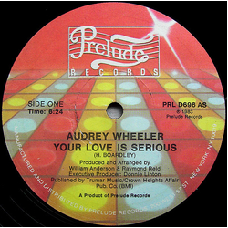 Audrey Wheeler Your Love Is Serious / Yes, I'm Ready Vinyl 12" USED