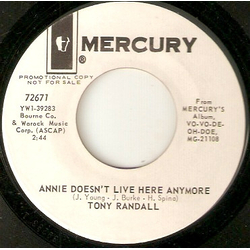 Tony Randall (3) Annie Doesn't Live Here Anymore Vinyl 7" USED