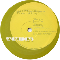 DJ Rasoul Down 4 It EP Vinyl 12" USED