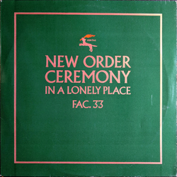 New Order Ceremony Vinyl 12" USED