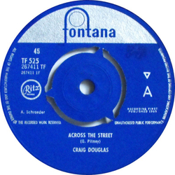 Craig Douglas (2) Across The Street Vinyl 7" USED