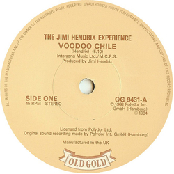 The Jimi Hendrix Experience Voodoo Chile Vinyl 7" USED