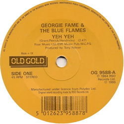 Georgie Fame & The Blue Flames Yeh Yeh / Get Away Vinyl 7" USED