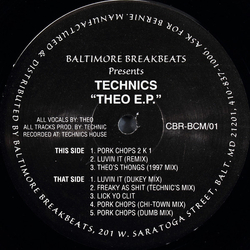 DJ Technics Theo E.P. Vinyl 12" USED
